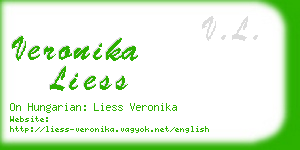 veronika liess business card